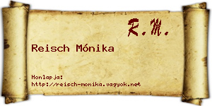 Reisch Mónika névjegykártya